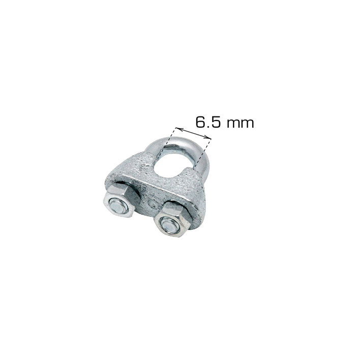 Vaierklemme 6,5 mm - 2 stk. 